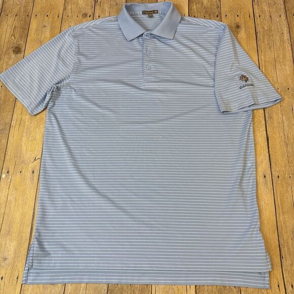 Peter Millar Summer Comfort Polo Golf Shirt Medium Coldstream Guards Golf Logo